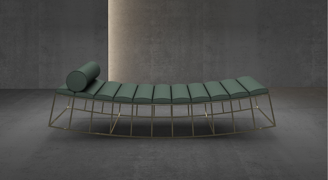 Luxence living group- Mille Chaise lounge - green
