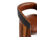 A secondo detail of the Continuum chair by Bentley Home in color liquid ambar