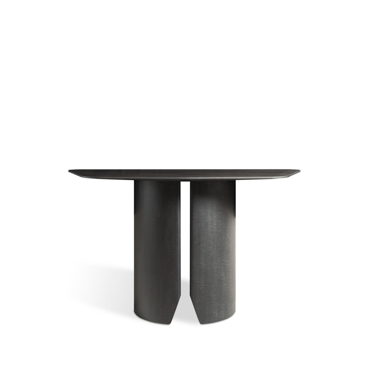 Dalston console in dark sycamore matt by Bentley Home front image