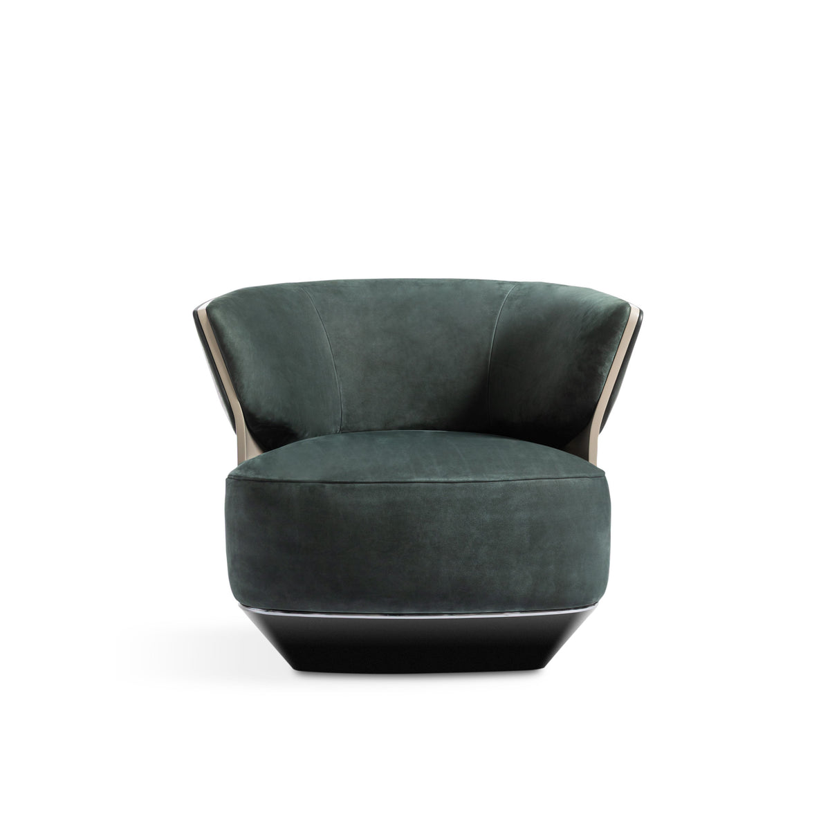 Benltey Home - Embrace armchair quartz grey shellac front image