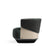 Benltey Home - Embrace armchair quartz grey shellac side image with logo detail