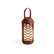 Rust Fairmont Lantern by Bentley Home - Front image with light on