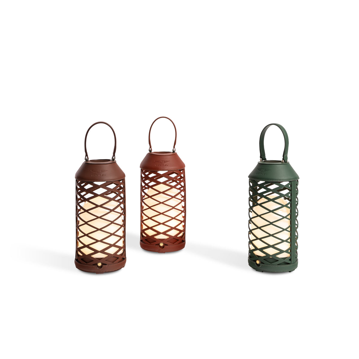 Diffirent color options of the Fairmont Lanterns by Bentley Home