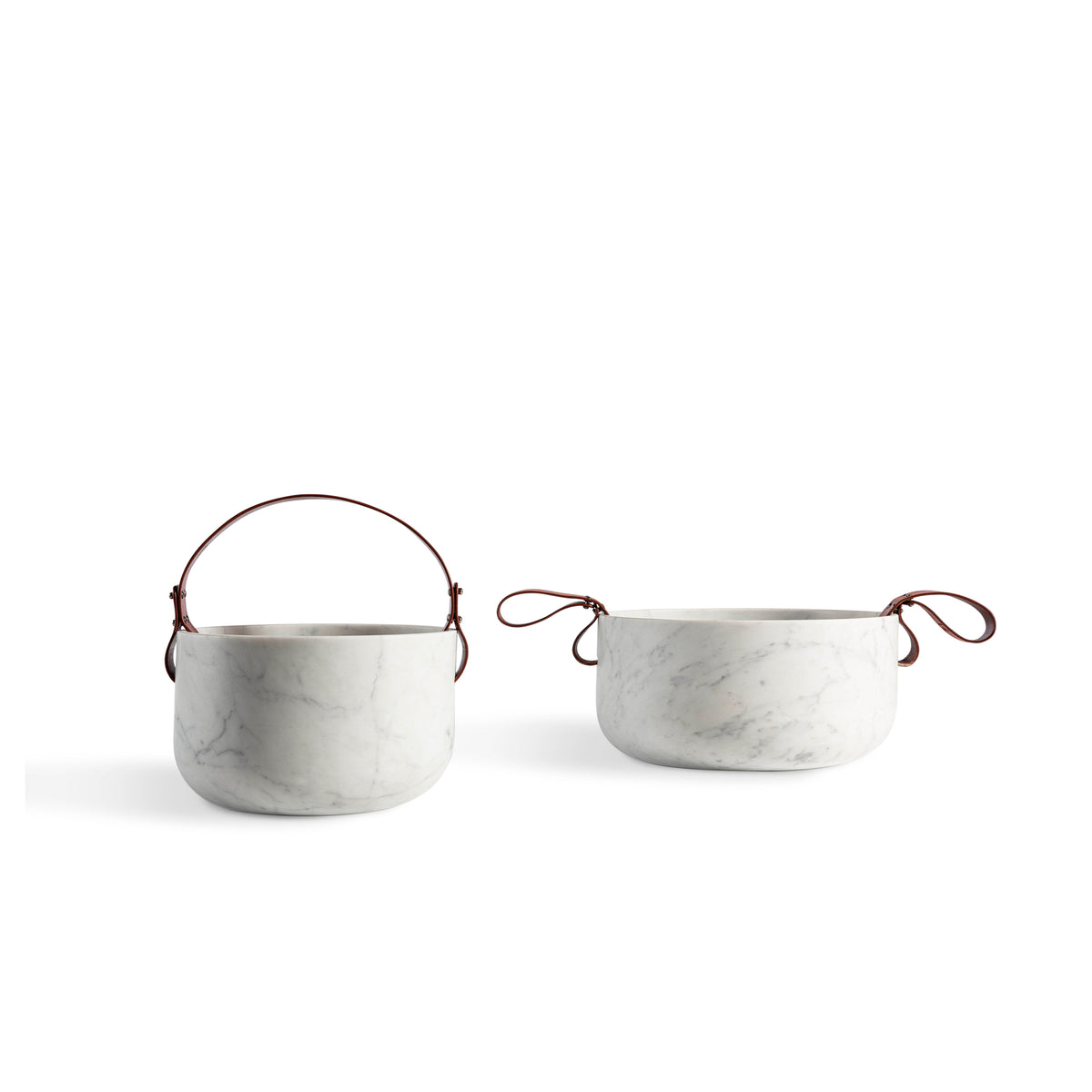 Bentley Home Marble Basket vases