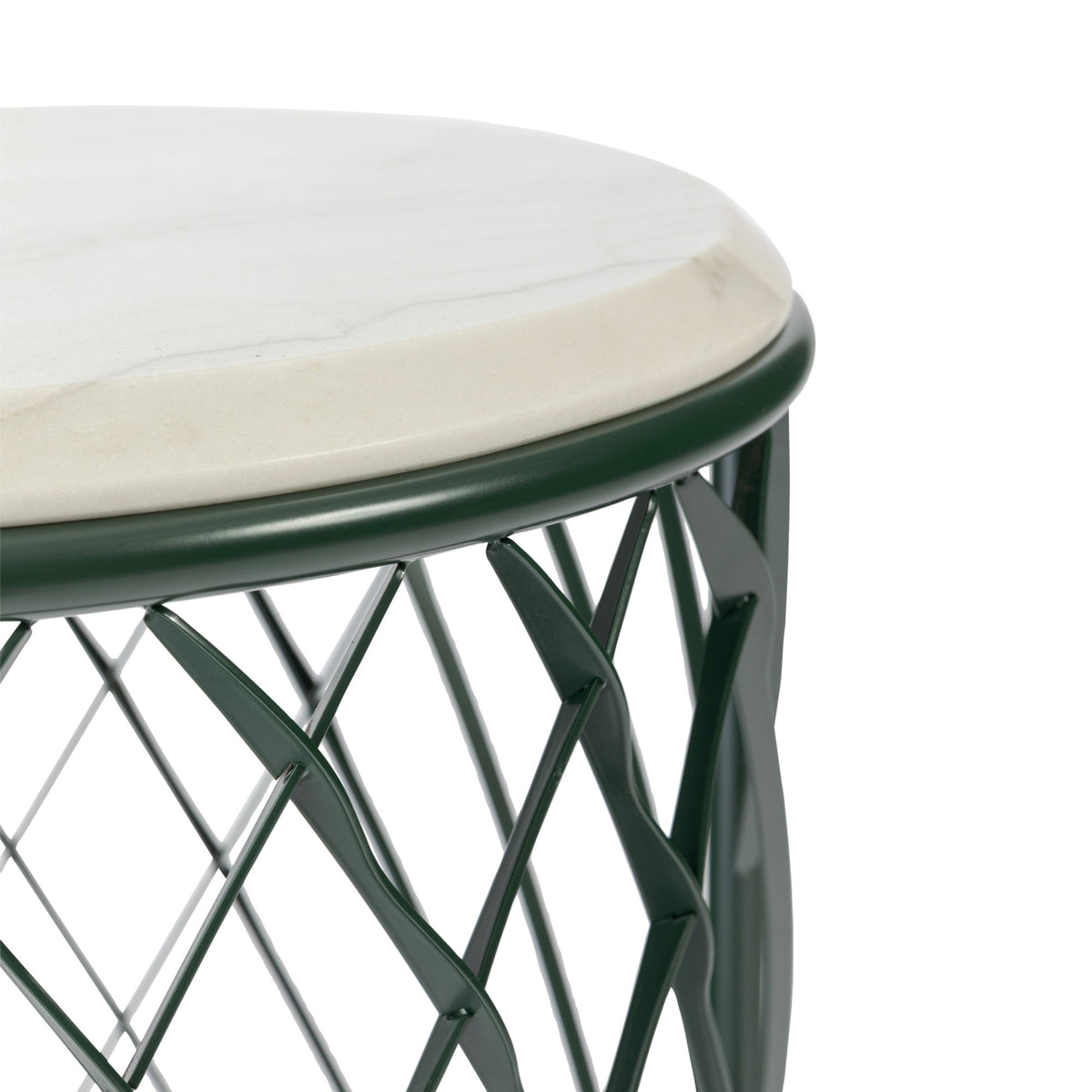 Bentley Home Solstice outdoor side table Deep Forest detail