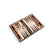 Bugatti Home - Solid Black Grand Royal Backgammon Board Game with pieces
