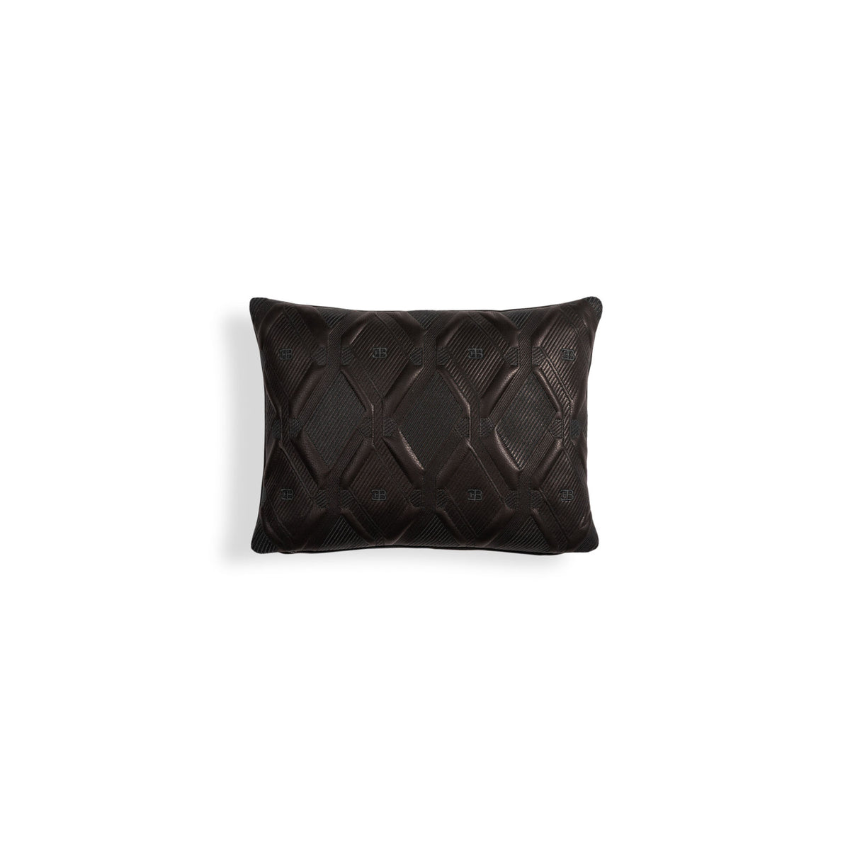 Bugatti Home - Black EB quilted cushion_front