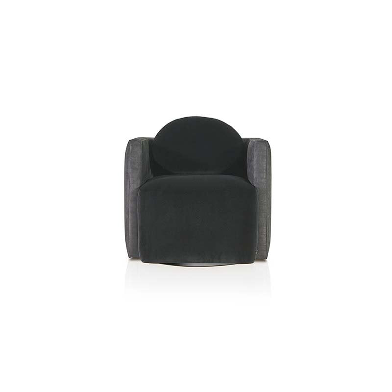 luxence-luxury-living-ginger-armchair-black-front