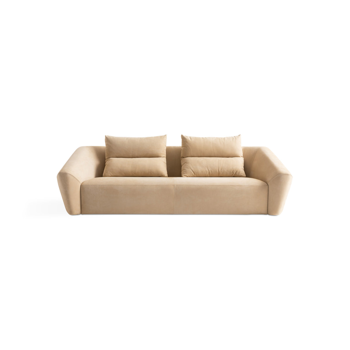 Trussardi Casa - 3 seater Talism leather sofa front image