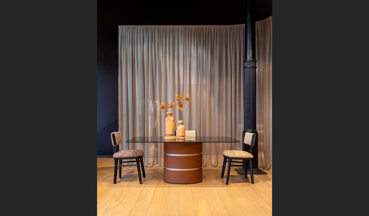 Trussardi Casa - Set up with Afra chair and Kosmos table