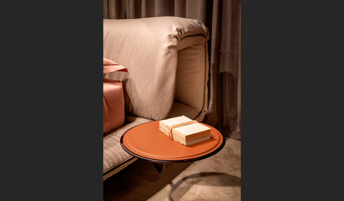 Trussardi Casa - Levre leather bed detail