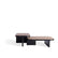 Trussardi Casa Neli coffee tables stried walnut