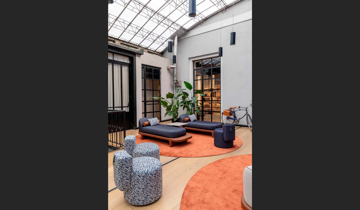 Trussardi Casa - Neli daybeds with Cyli ottoman set up 2