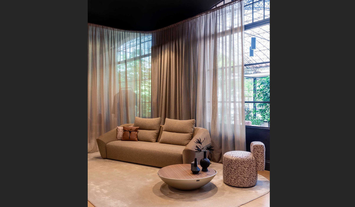 Trussardi Casa - 3 seater Talisman sofa with Cyli ottoman