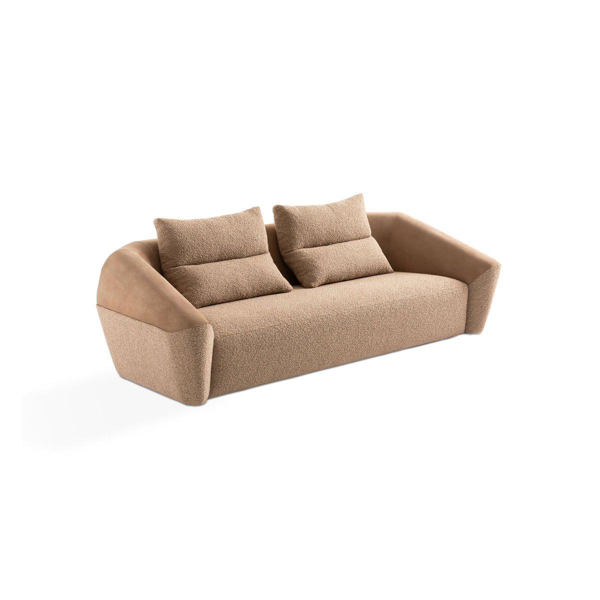 Trussardi Casa - Beige Talism 3 seater sofa angle image