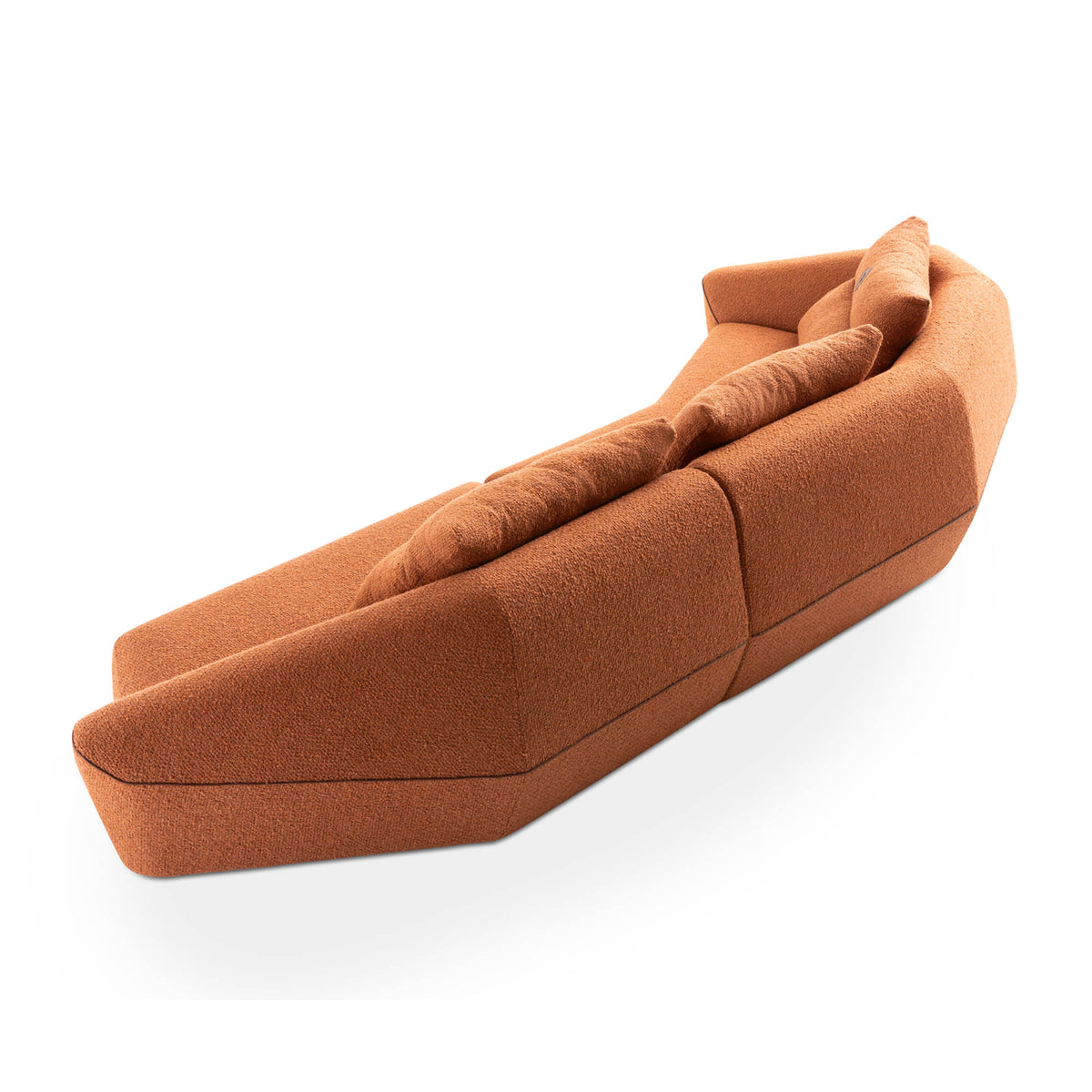 Trussardi Casa - Orange Talism sectional sofa back image