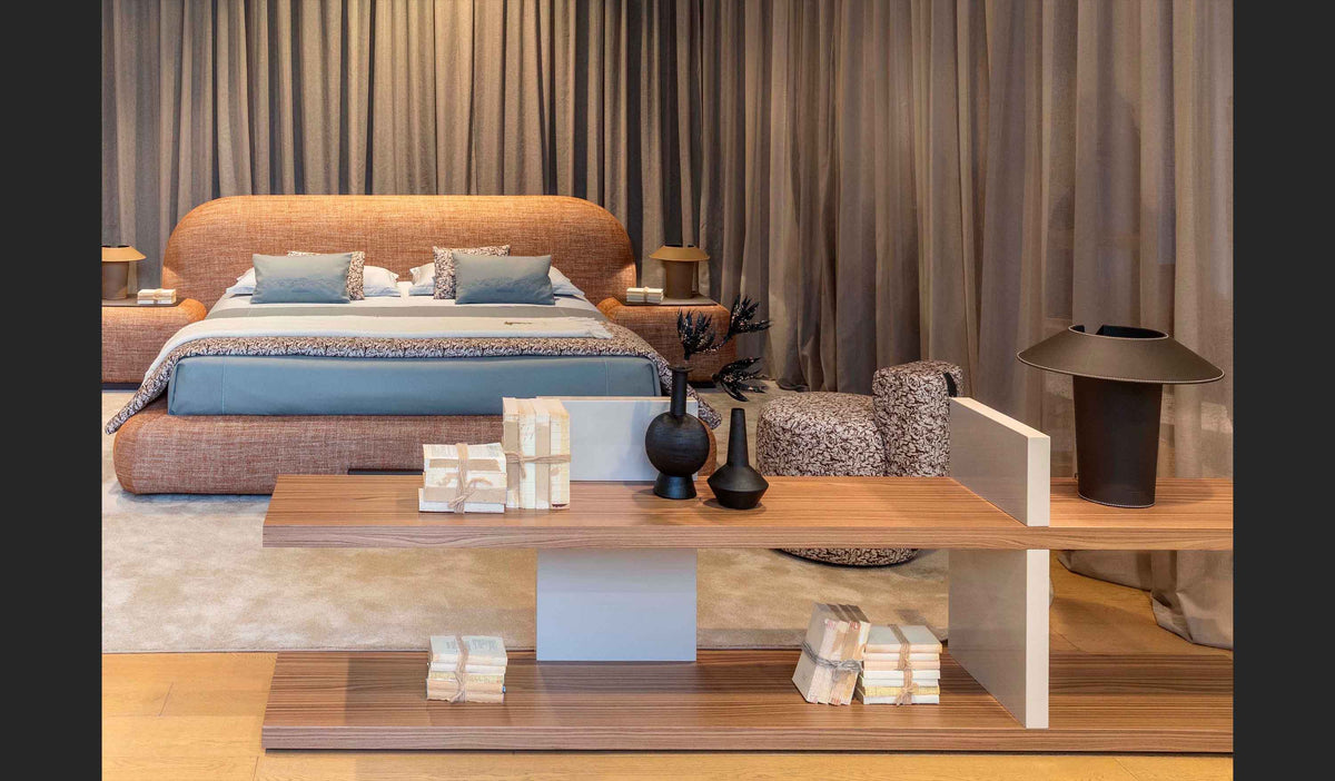 Trussardi Casa - Comfy bed and Tratt TV shelf
