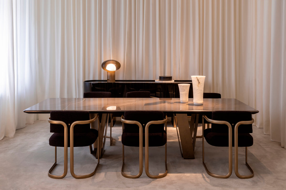 Versace Home - La medusa table with ovalina chair