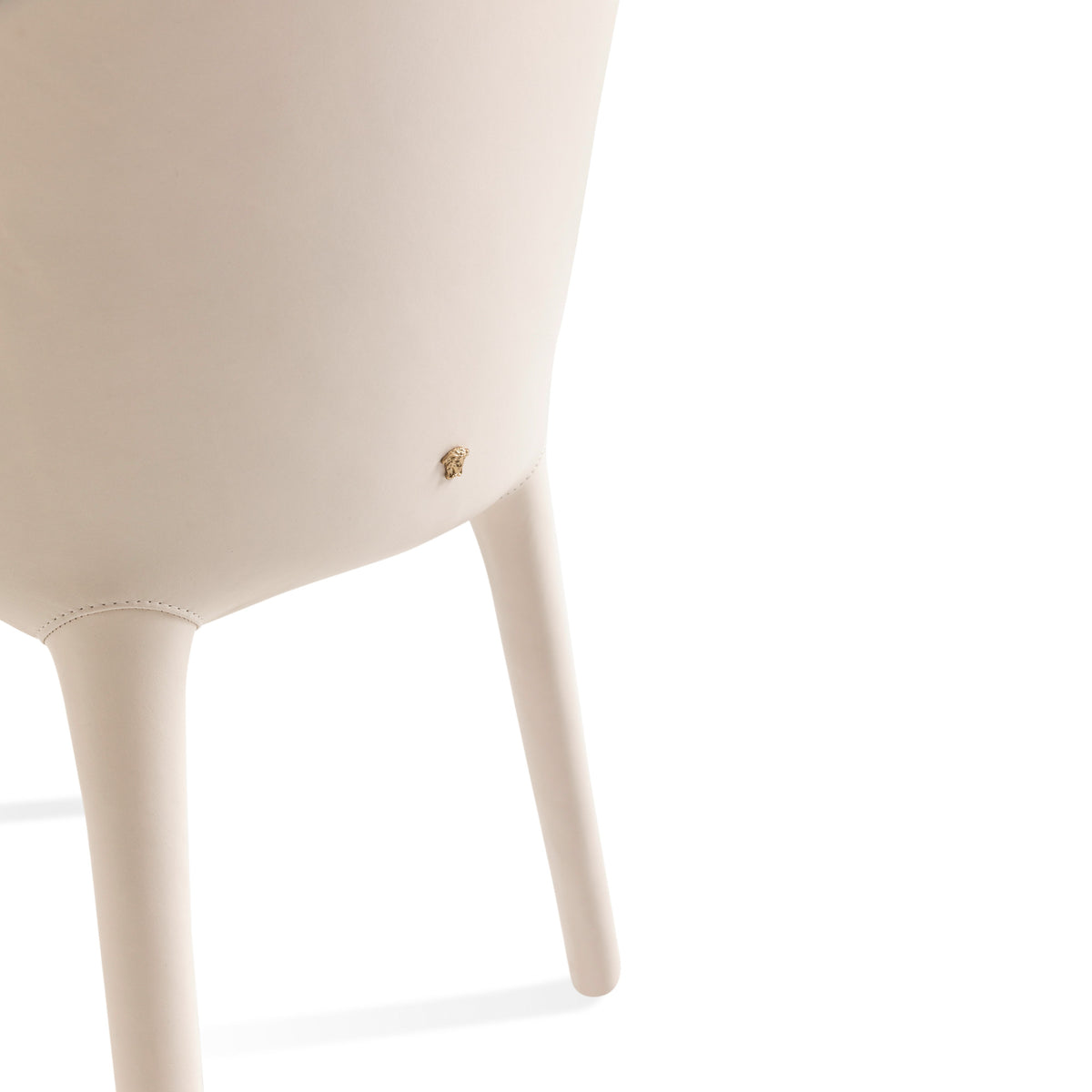 Leather Delphi Chair by Versace Home back detail image