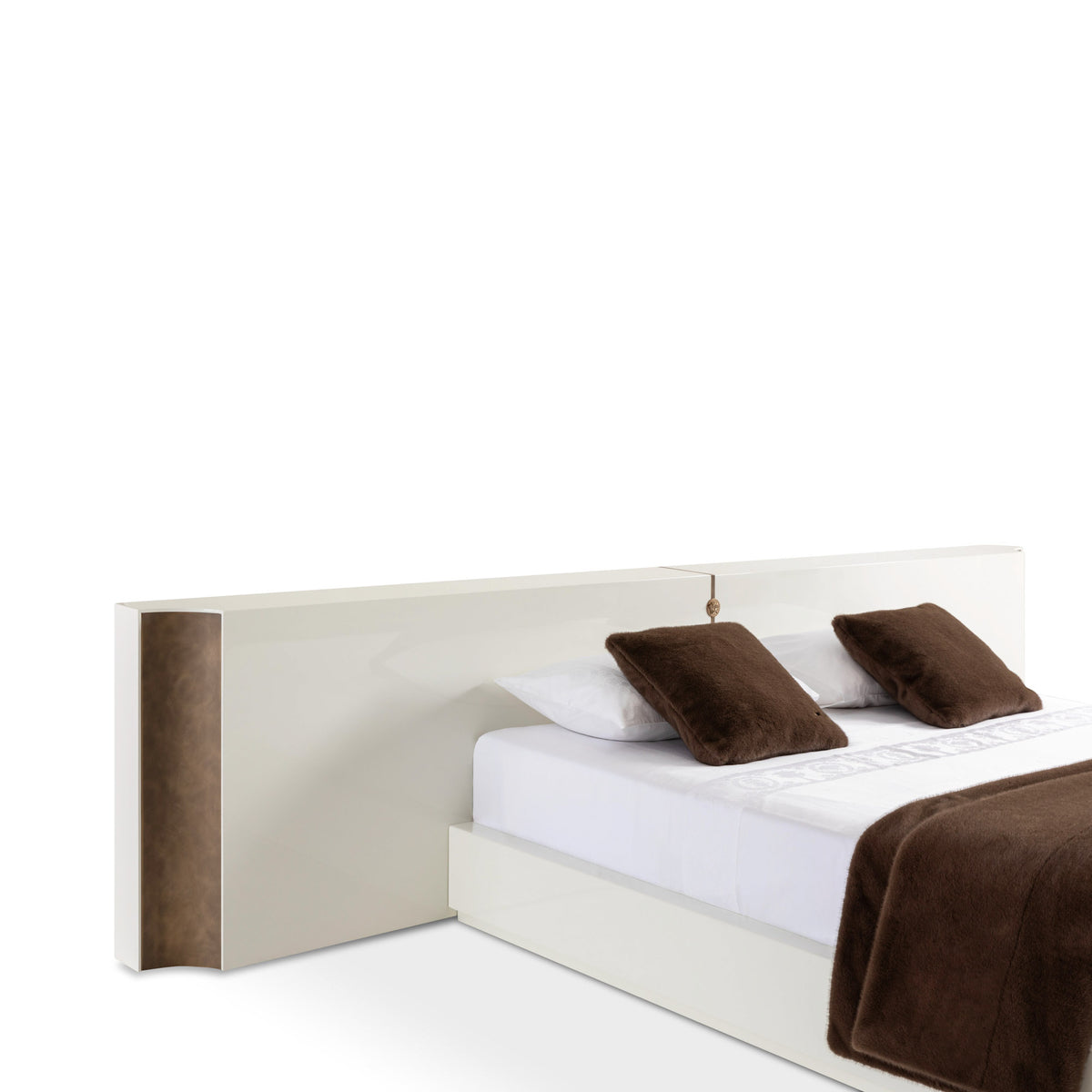 Royal Lacquer bed side detail  by Versace Home